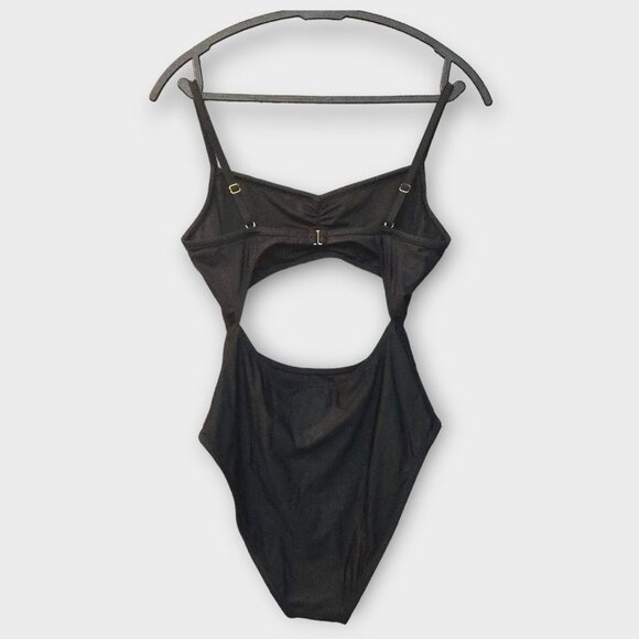 MADEWELL Cinched Cutout One-Piece Swimsuit Black Size Small NWT - Picture 5 of 8